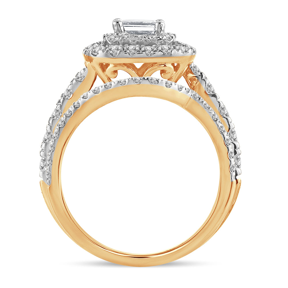 2.00 ct Diamond Bridal Ring in 14K Gold