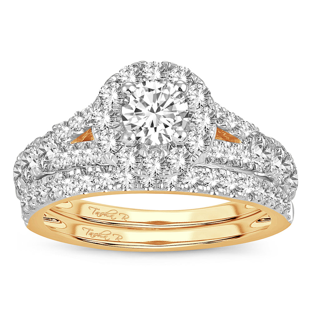 2.00 ct Diamond Bridal Ring in 14K Gold