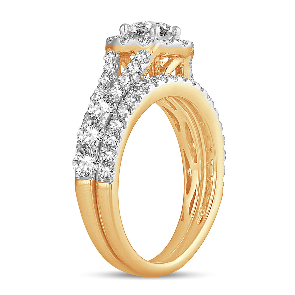 2.00 ct Diamond Bridal Ring in 14K Gold