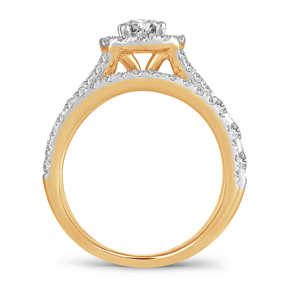 2.00 ct Diamond Bridal Ring in 14K Gold