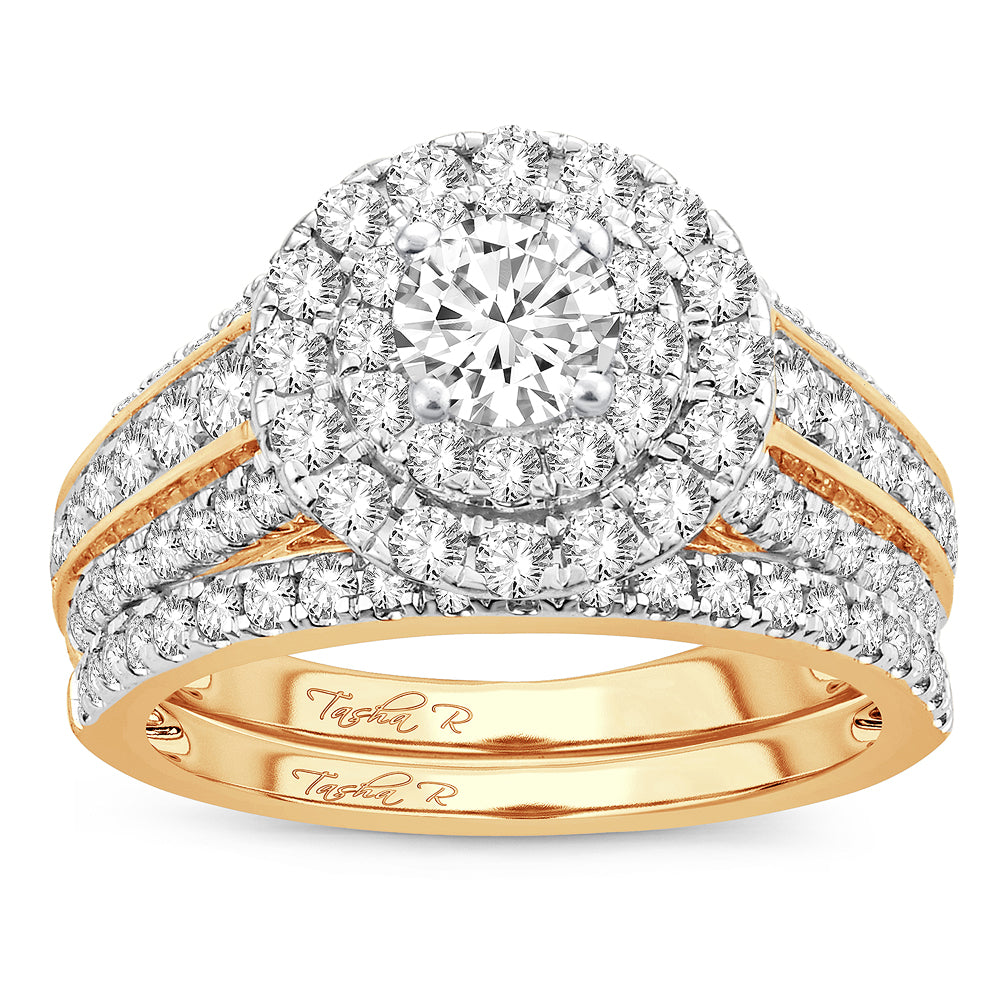 2.00 ct Diamond Bridal Ring in 14K Gold