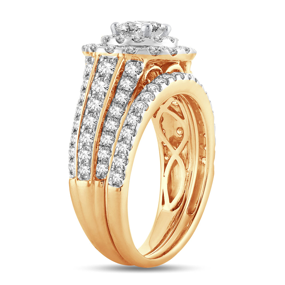 2.00 ct Diamond Bridal Ring in 14K Gold