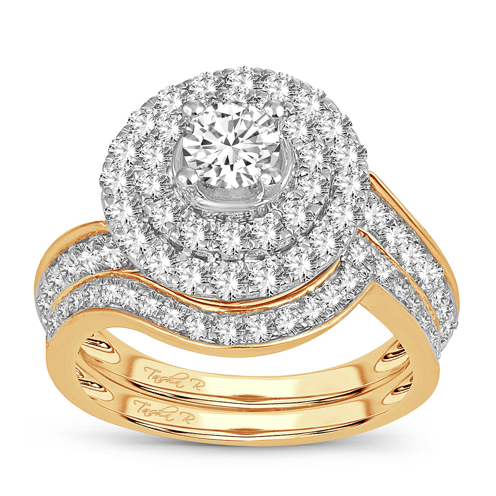 2.00 ct Diamond Bridal Ring in 14K Gold