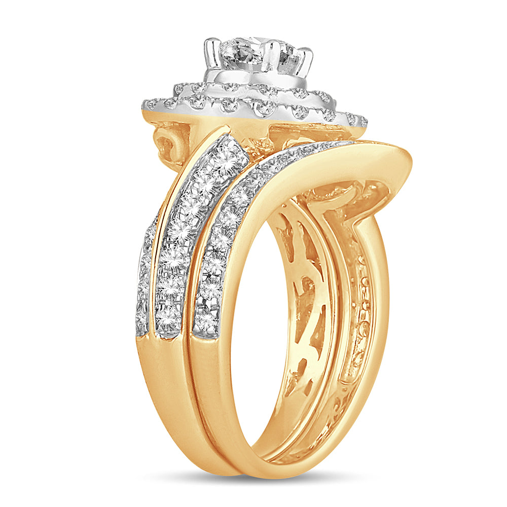 2.00 ct Diamond Bridal Ring in 14K Gold