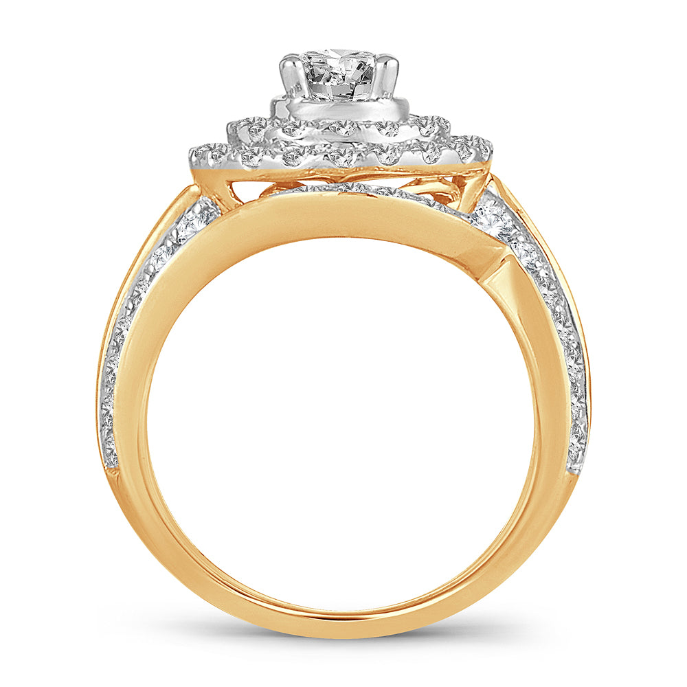 2.00 ct Diamond Bridal Ring in 14K Gold