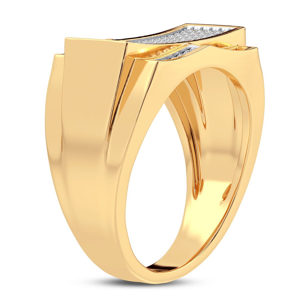 0.33 ct Men's Diamond Ring in 10K Gold