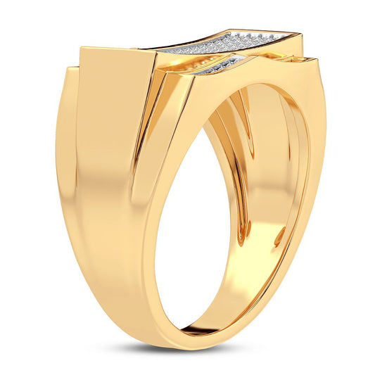 0.33 ct Men's Diamond Ring in 10K Gold