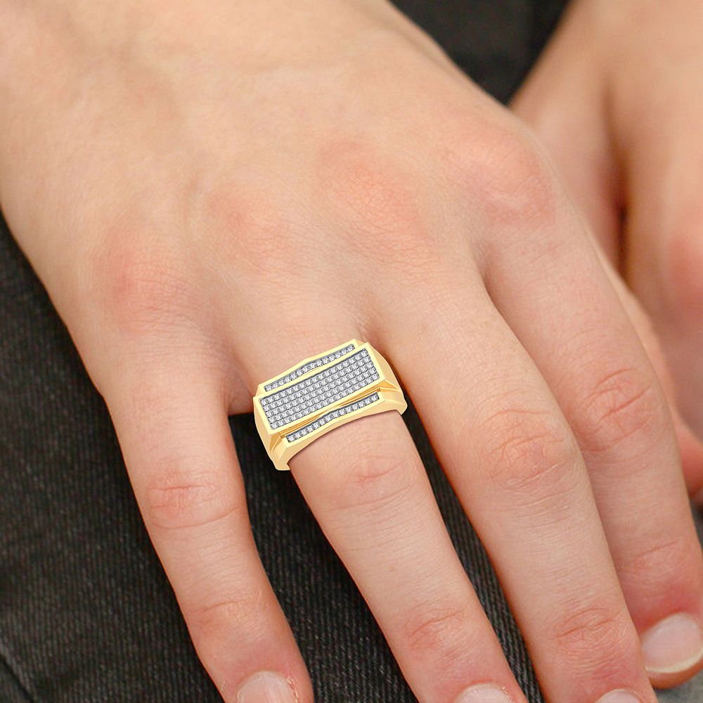 0.33 ct Men's Diamond Ring in 10K Gold