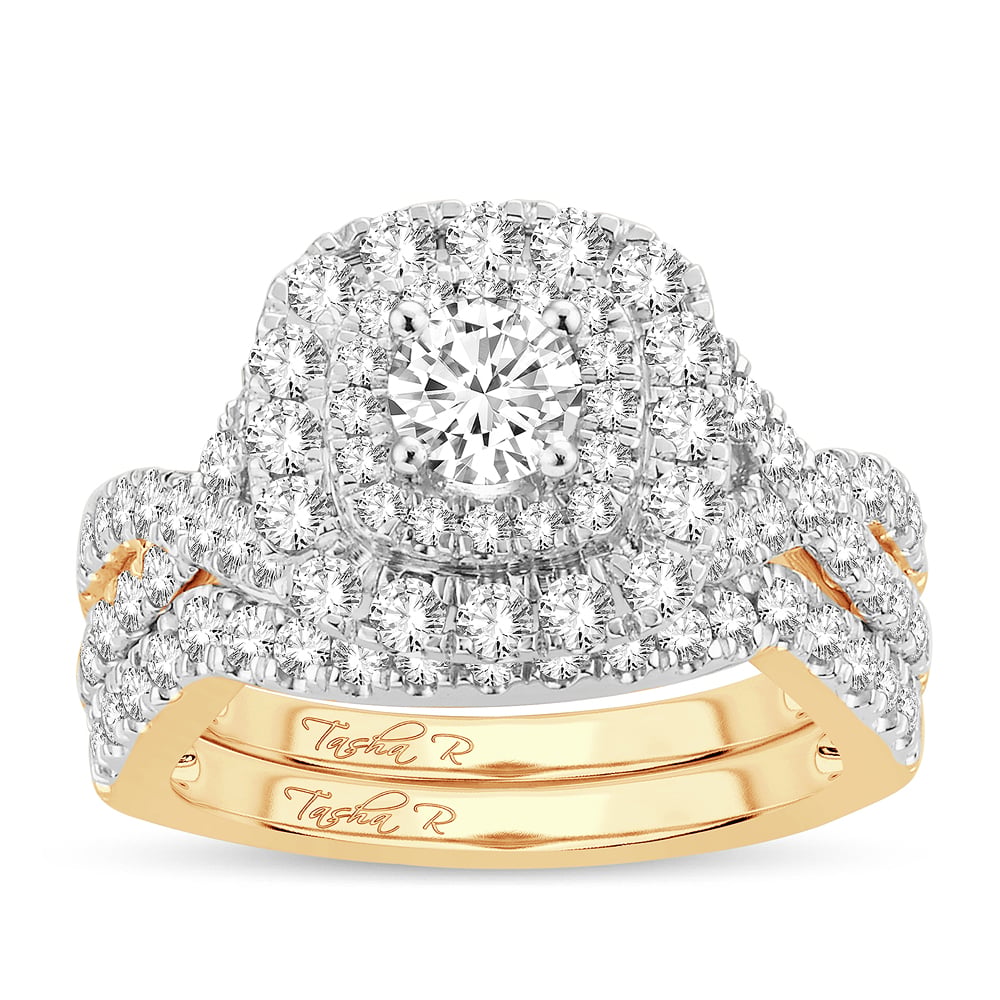 2.00 ct Diamond Bridal Ring in 14K Gold