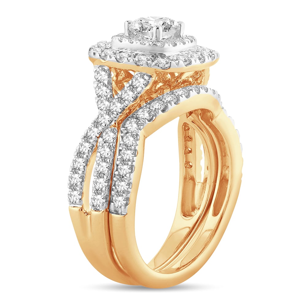 2.00 ct Diamond Bridal Ring in 14K Gold