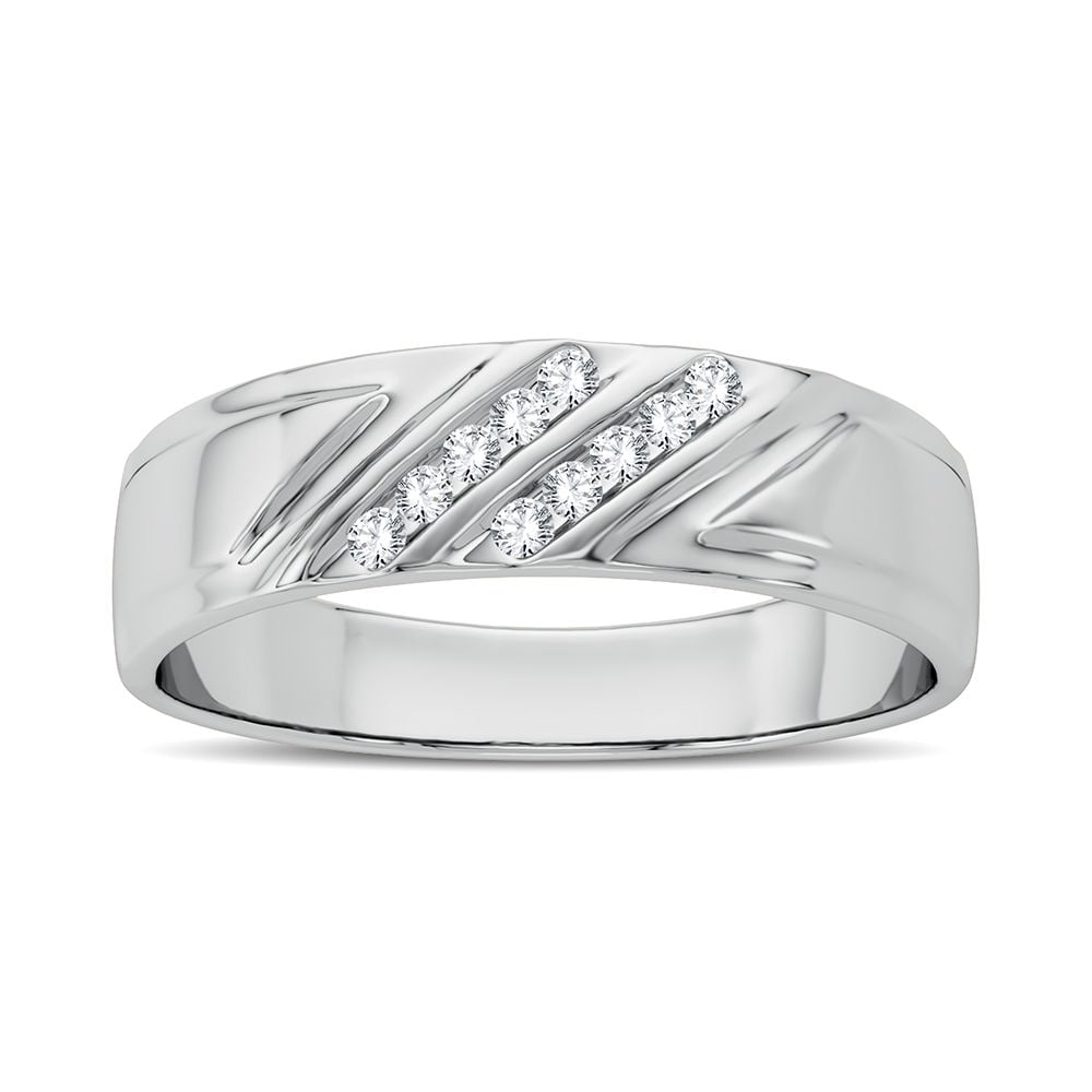 0.10 ct Men's Diamond Band in 14K Gold