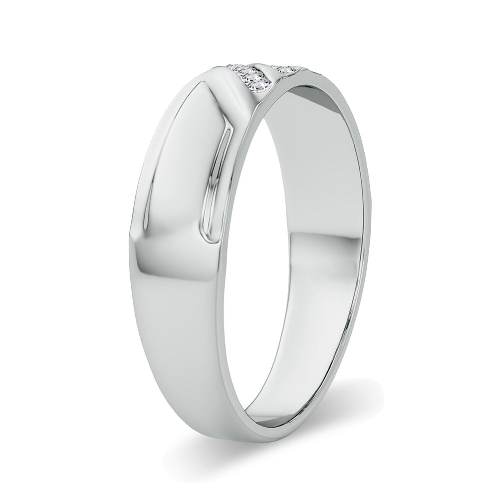 0.10 ct Men's Diamond Band in 14K Gold