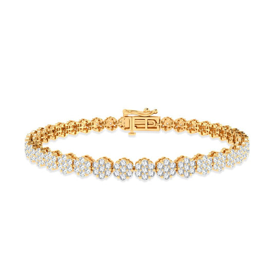 3.00 ct Diamond Bracelet in 14K Gold