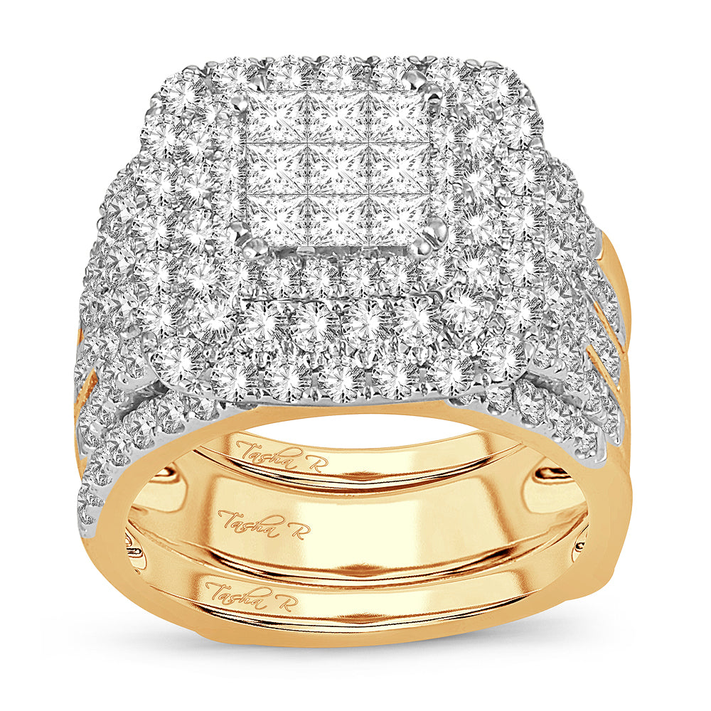 3.00 ct Diamond Bridal Ring in 14K Gold