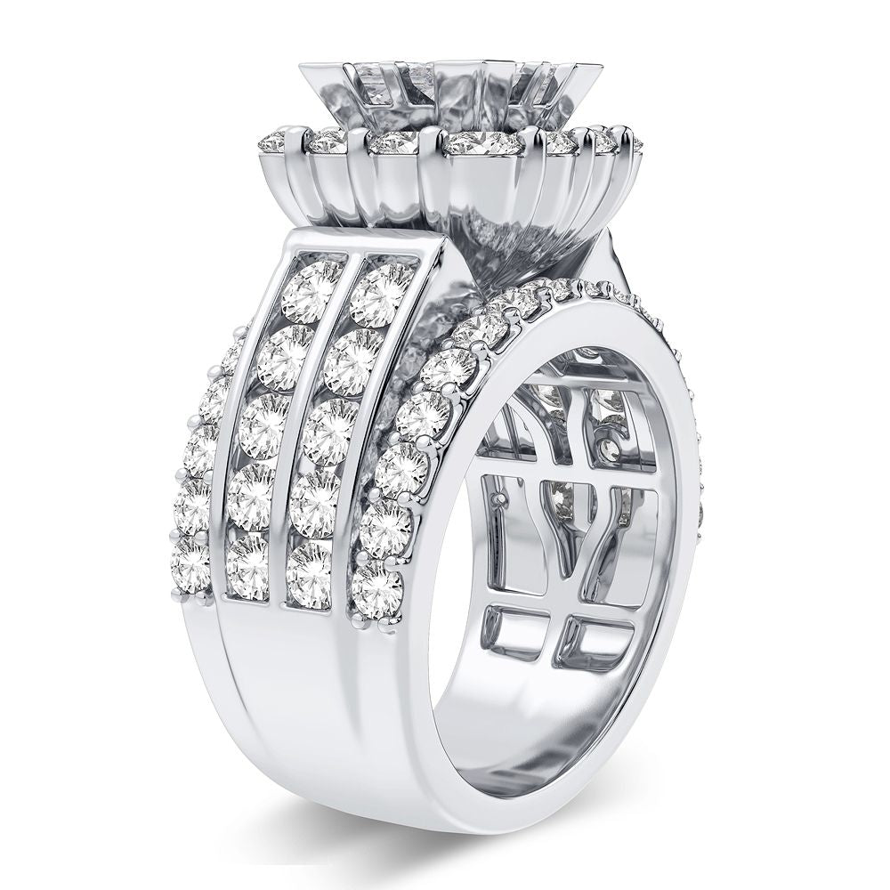 4.00 ct Diamond Bridal Ring in 14K Gold