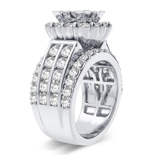 4.00 ct Diamond Bridal Ring in 14K Gold