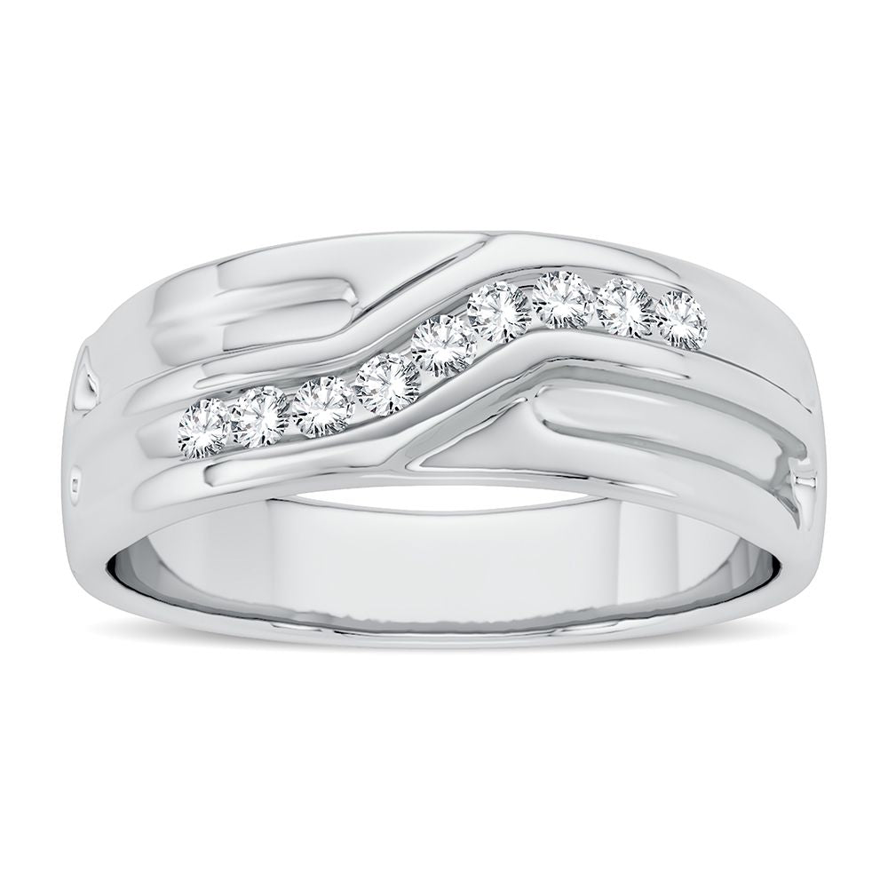 0.15 ct Men's Diamond Band in 14K Gold