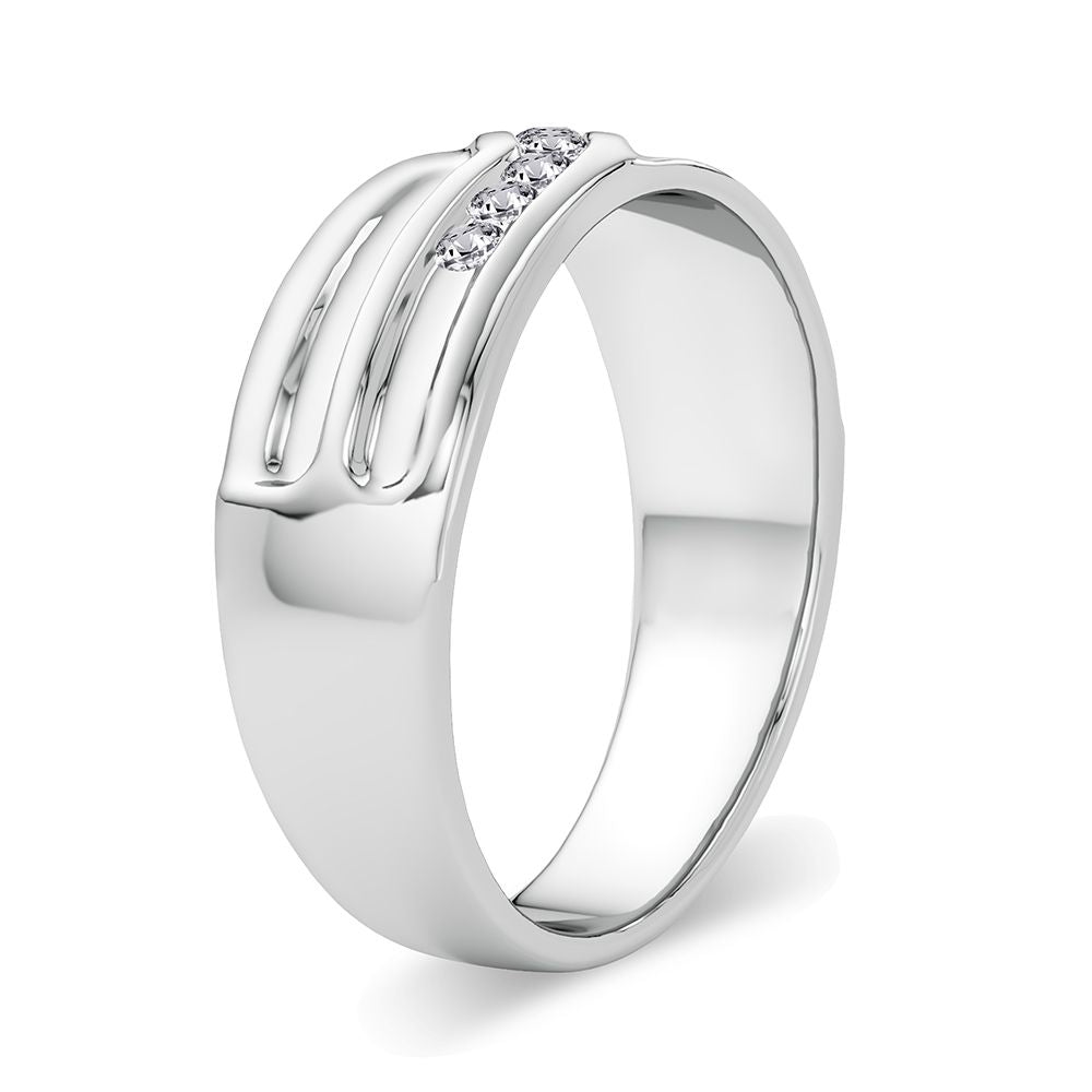 0.15 ct Men's Diamond Band in 14K Gold