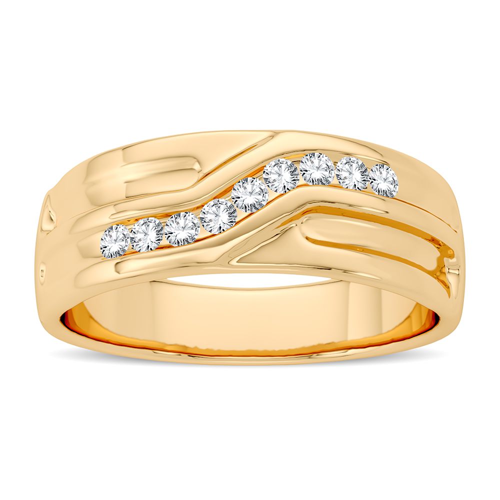 0.15 ct Men's Diamond Band in 14K Gold