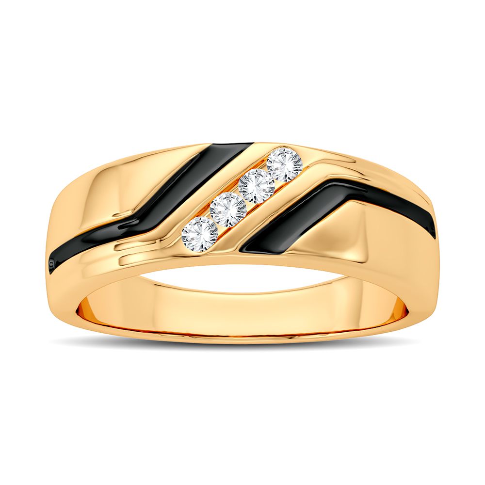 0.10 ct Men's Diamond Band in 14K Gold