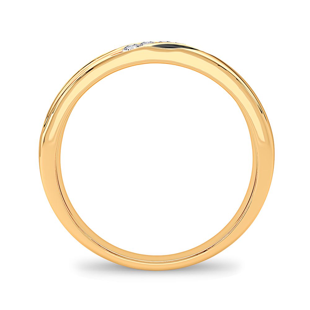 0.10 ct Men's Diamond Band in 14K Gold