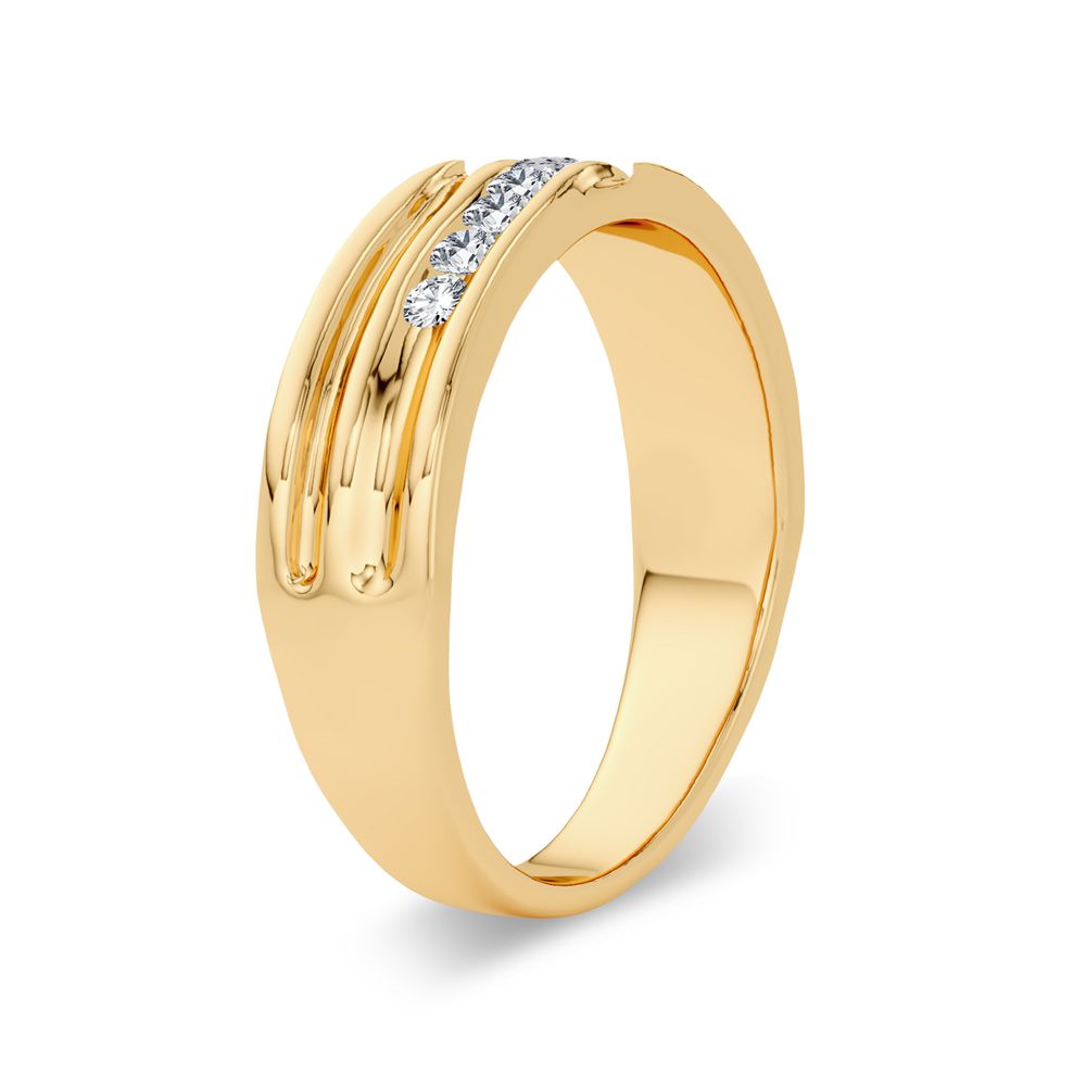 0.25 ct Men's Diamond Band in 14K Gold