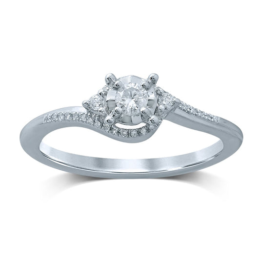 0.19 ct Diamond Ring in 14K Gold
