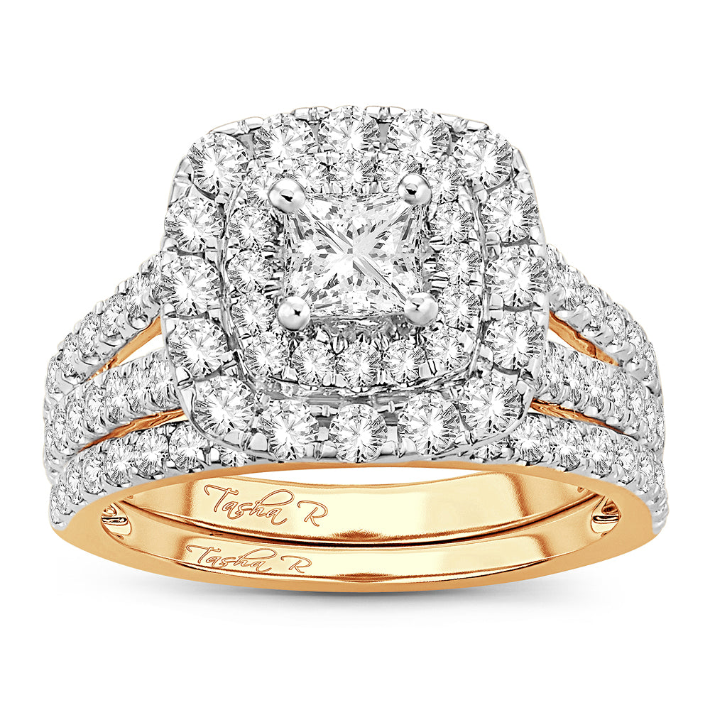 2.00 ct Diamond Bridal Ring in 14K Gold