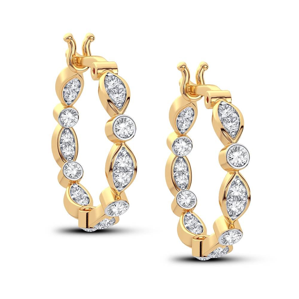 0.50 ct Diamond Earrings in 14K Gold