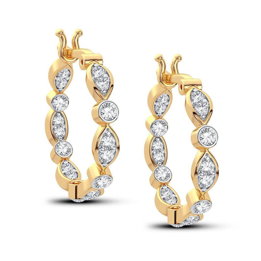 0.50 ct Diamond Earrings in 14K Gold