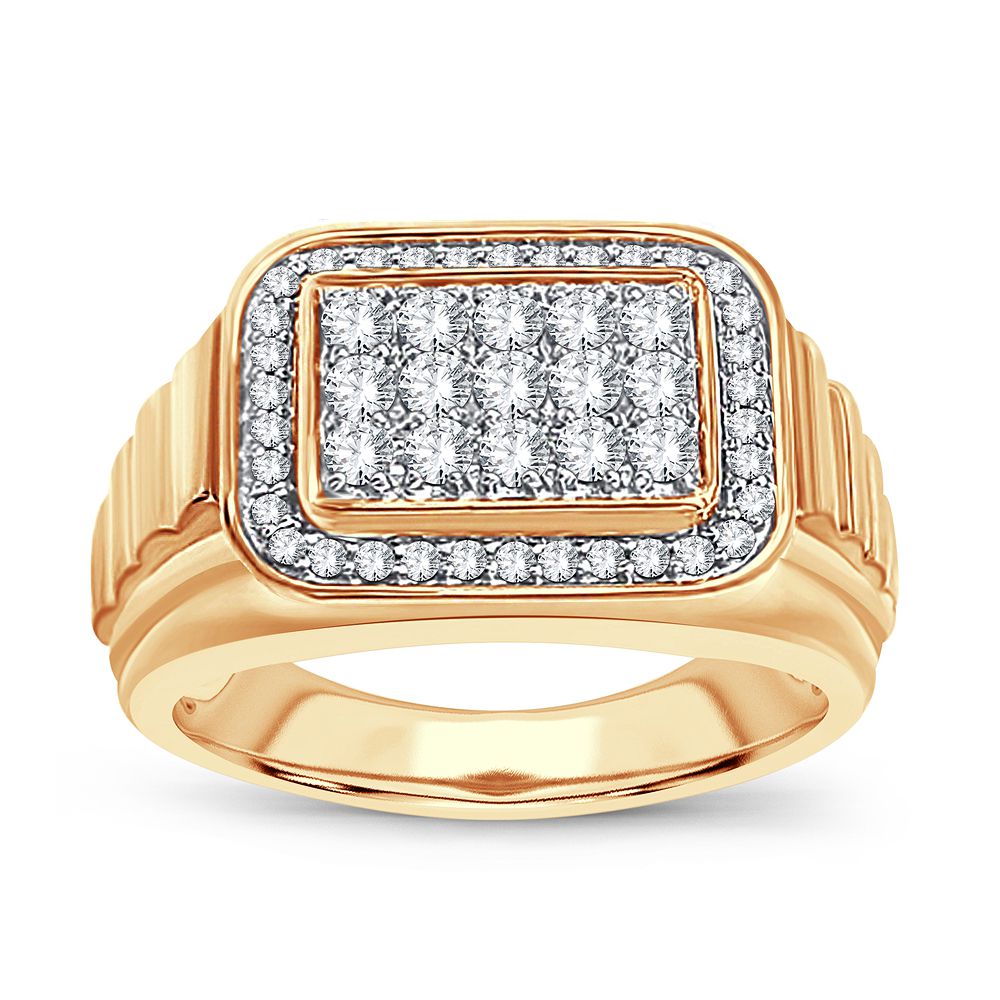 0.75 ct Men's Diamond Ring in 14K Gold