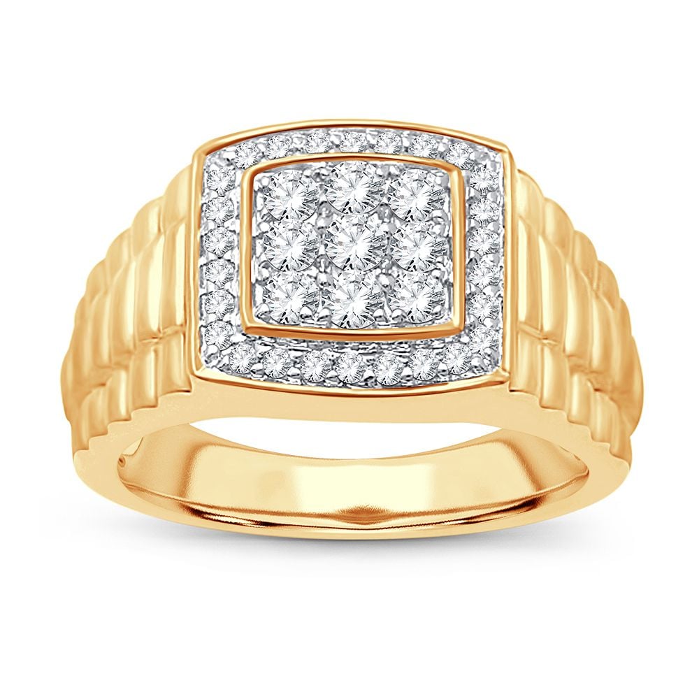 0.75 ct Men's Diamond Ring in 14K Gold