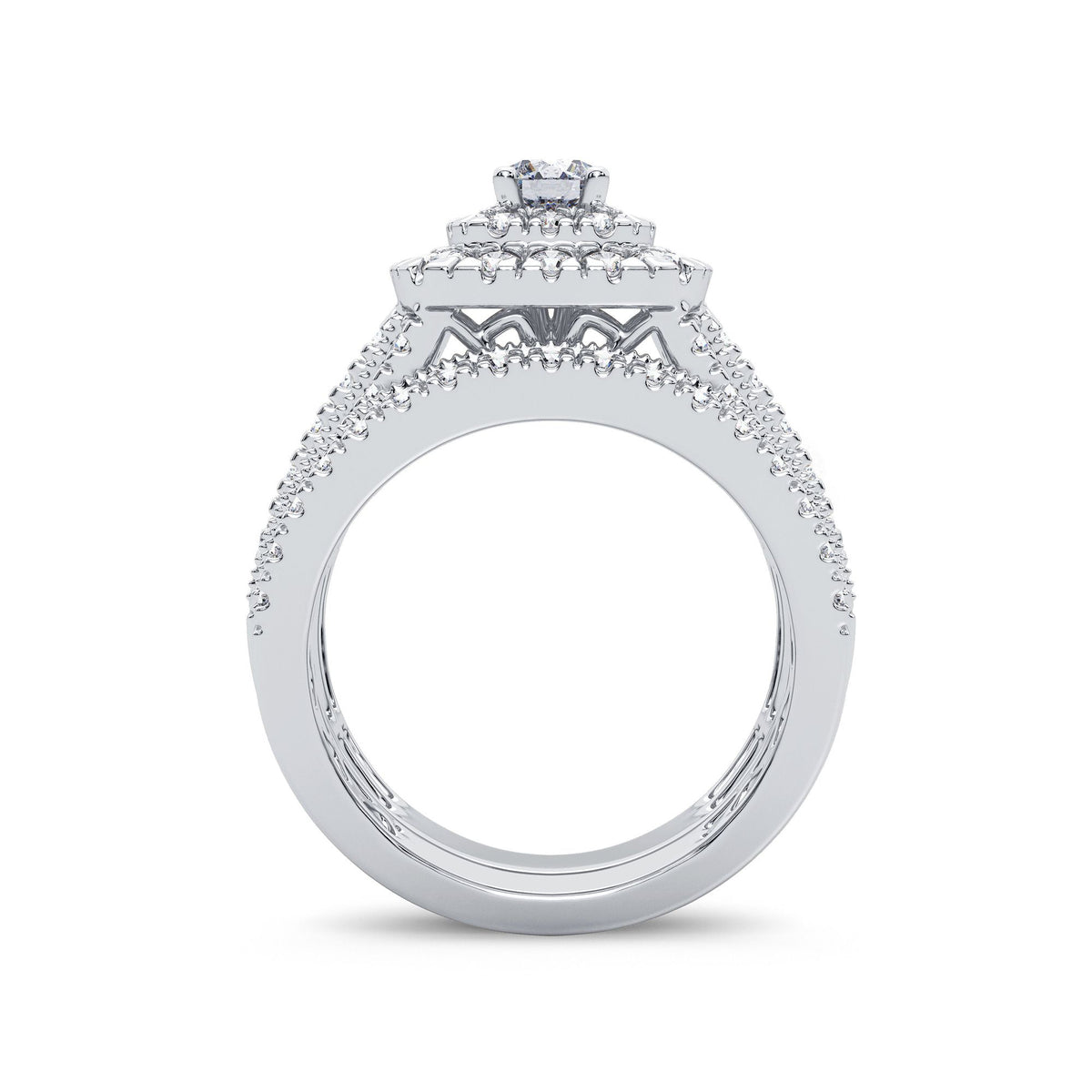 2.00 ct Diamond Bridal Ring in 14K Gold