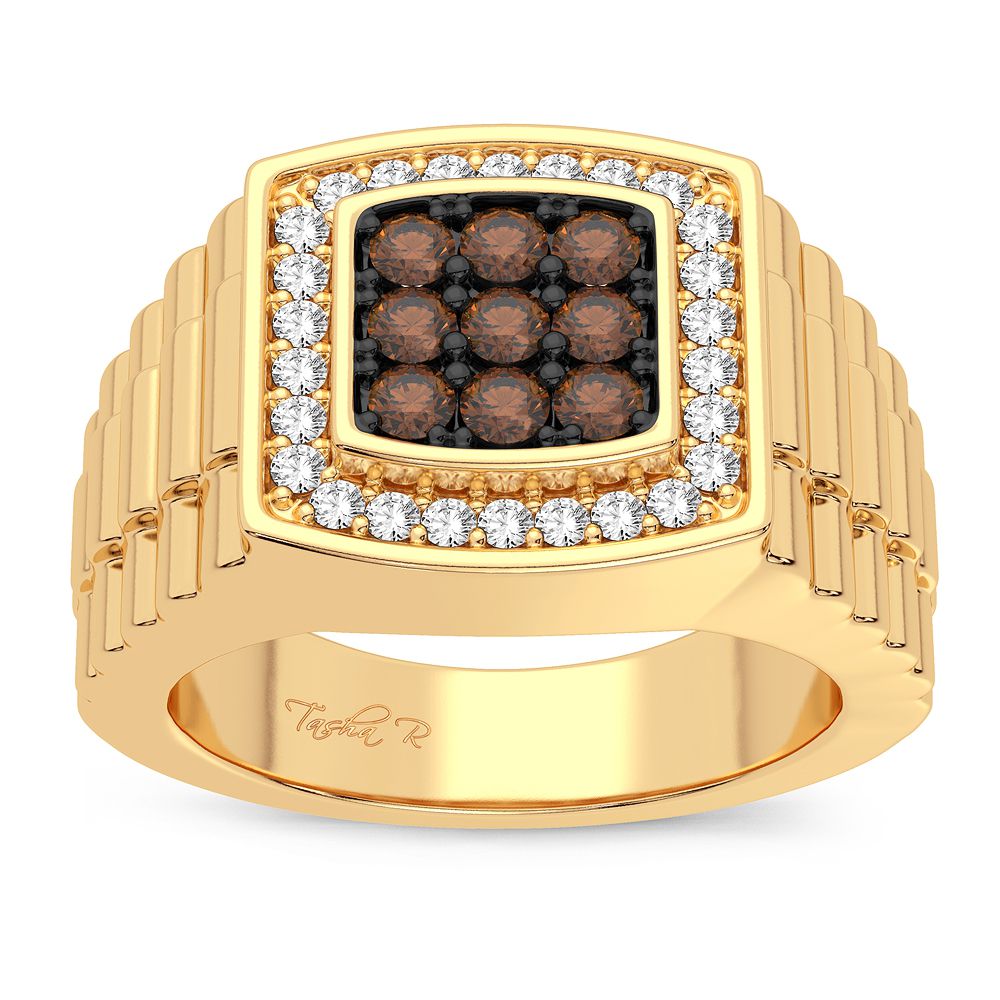 0.75 ct Men's Diamond Ring in 14K Gold