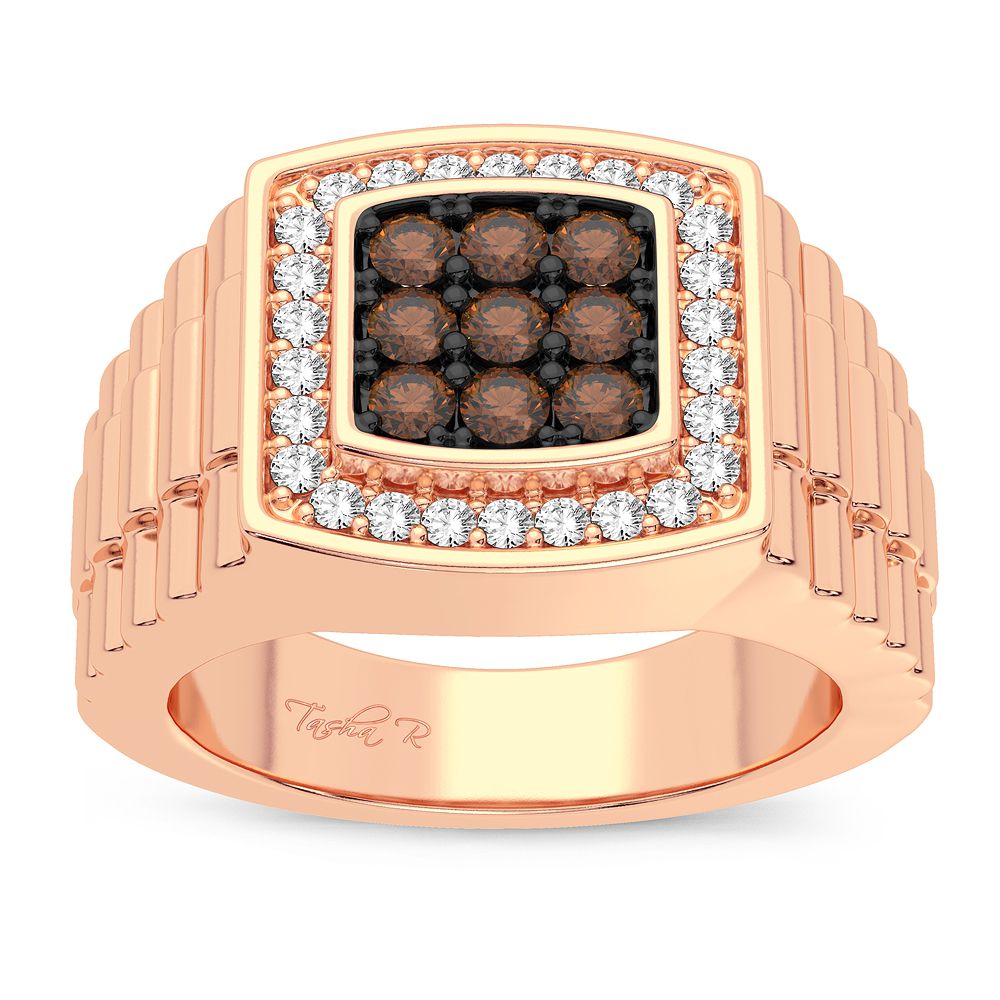 0.75 ct Men's Diamond Ring in 14K Gold