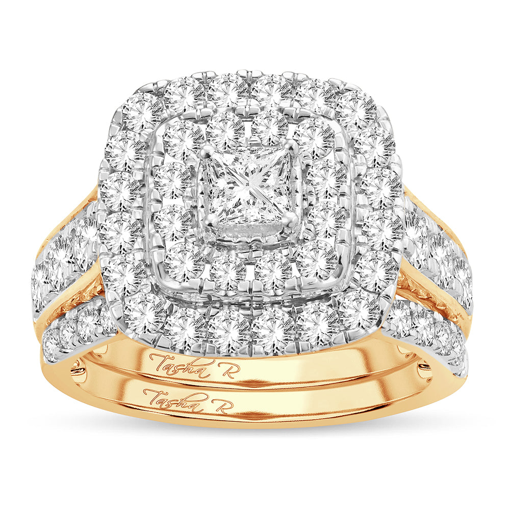 2.00 ct Diamond Bridal Ring in 14K Gold