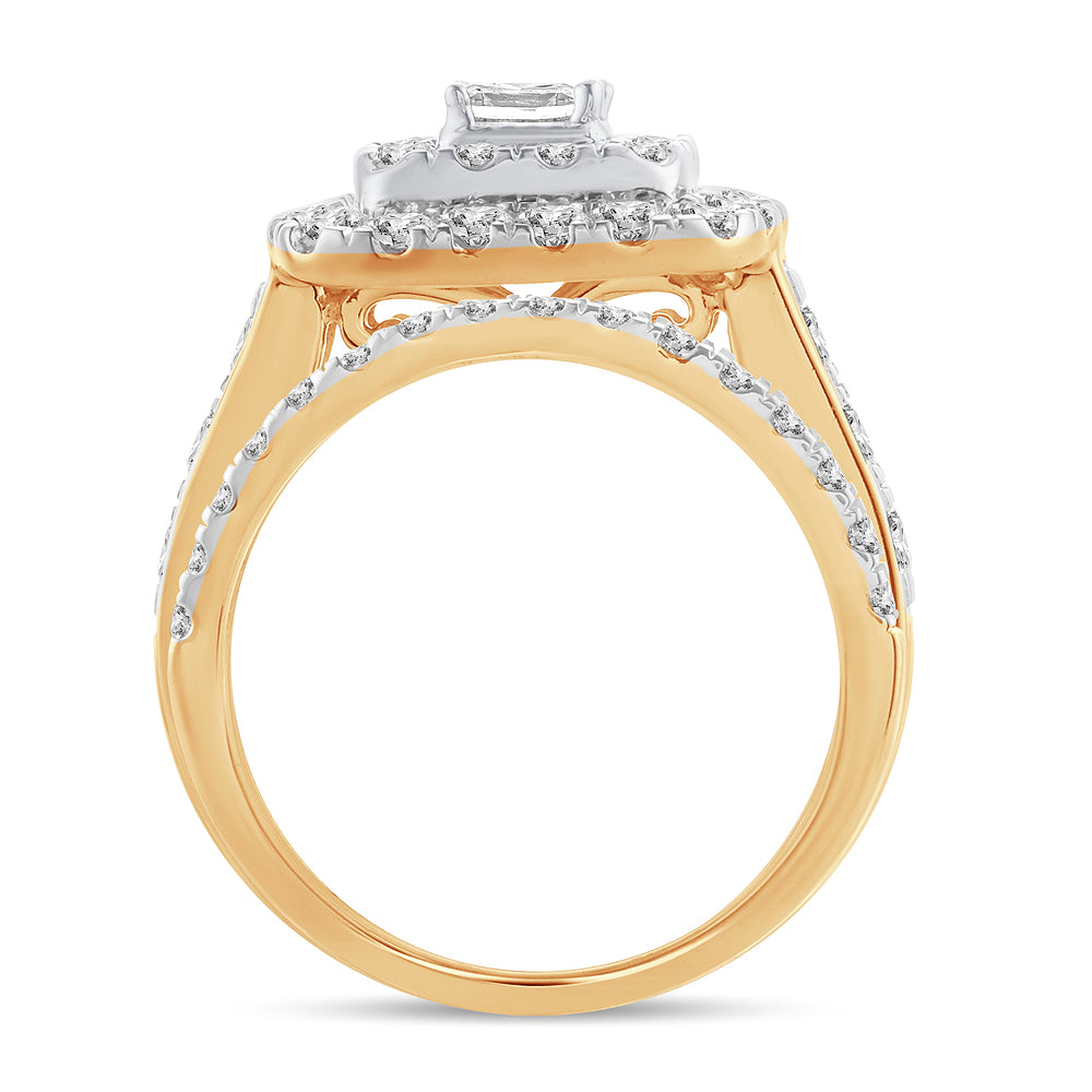 2.00 ct Diamond Bridal Ring in 14K Gold