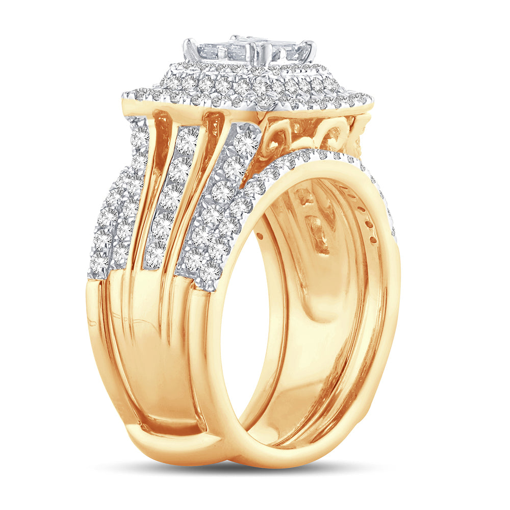 2.01 ct Diamond Bridal Ring in 14K Gold