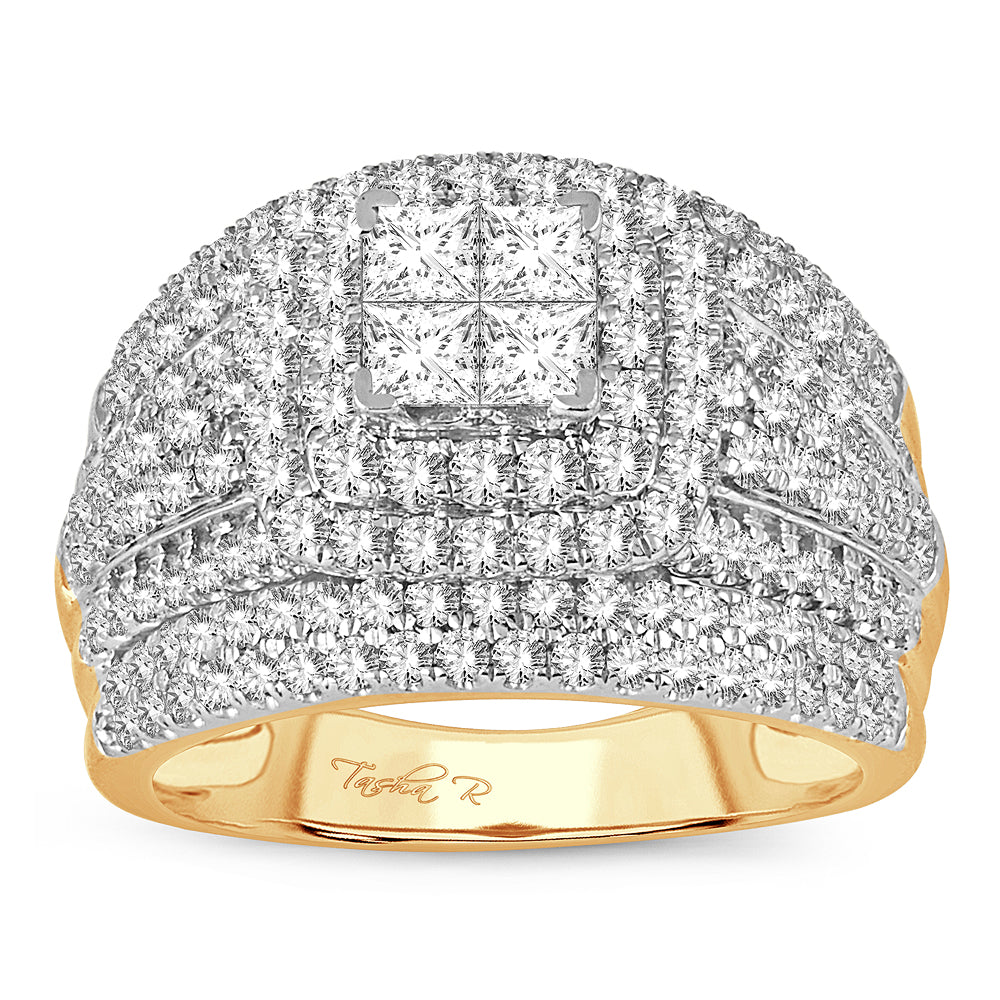 2.02 ct Diamond Bridal Ring in 14K Gold