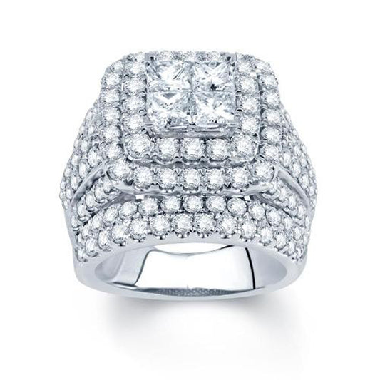 5.06 ct Diamond Bridal Ring in 14K Gold