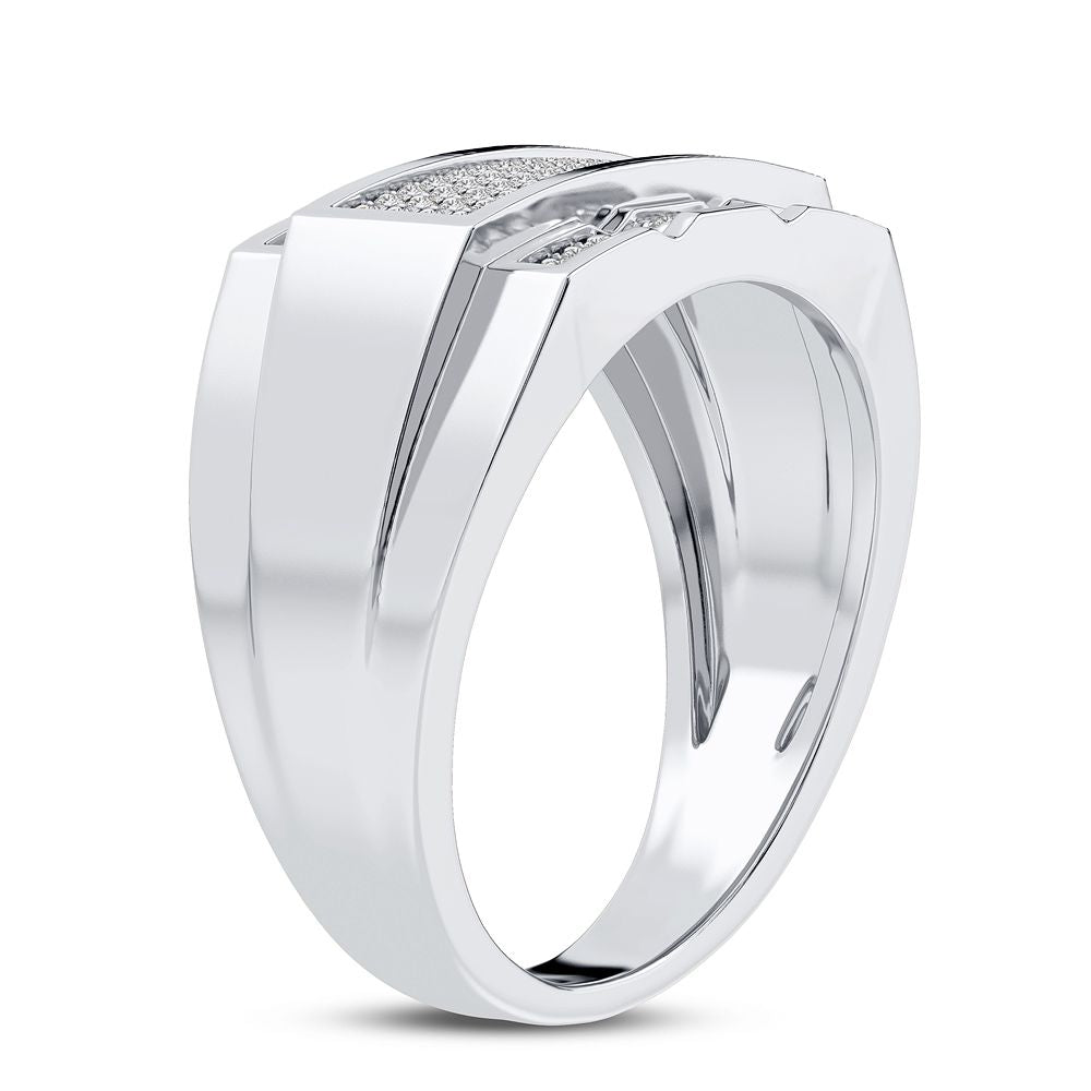 0.19 ct Men's Diamond Ring in 14K Gold