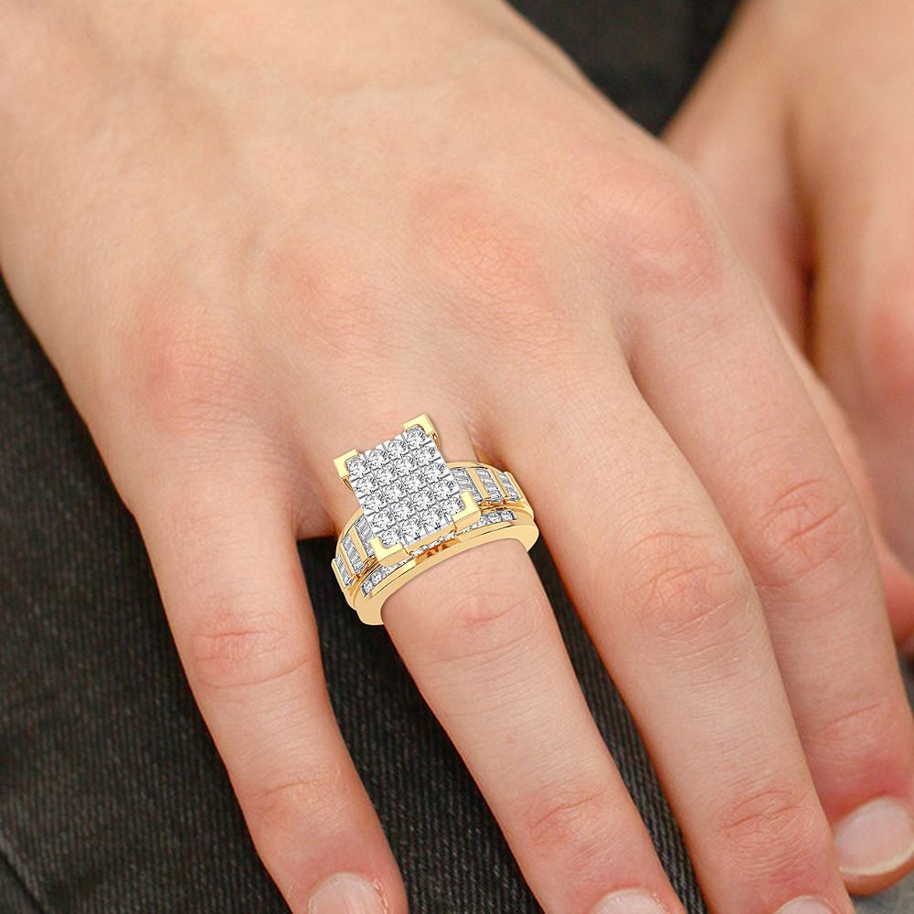 1.00 ct Men's Diamond Ring in 10K Gold