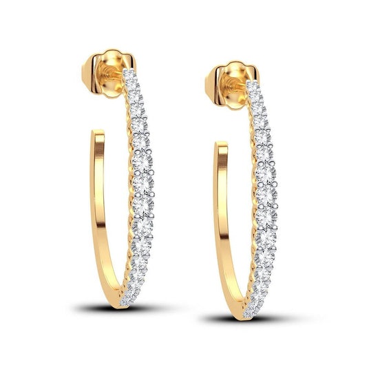 0.33 ct Diamond Earrings in 14K Gold