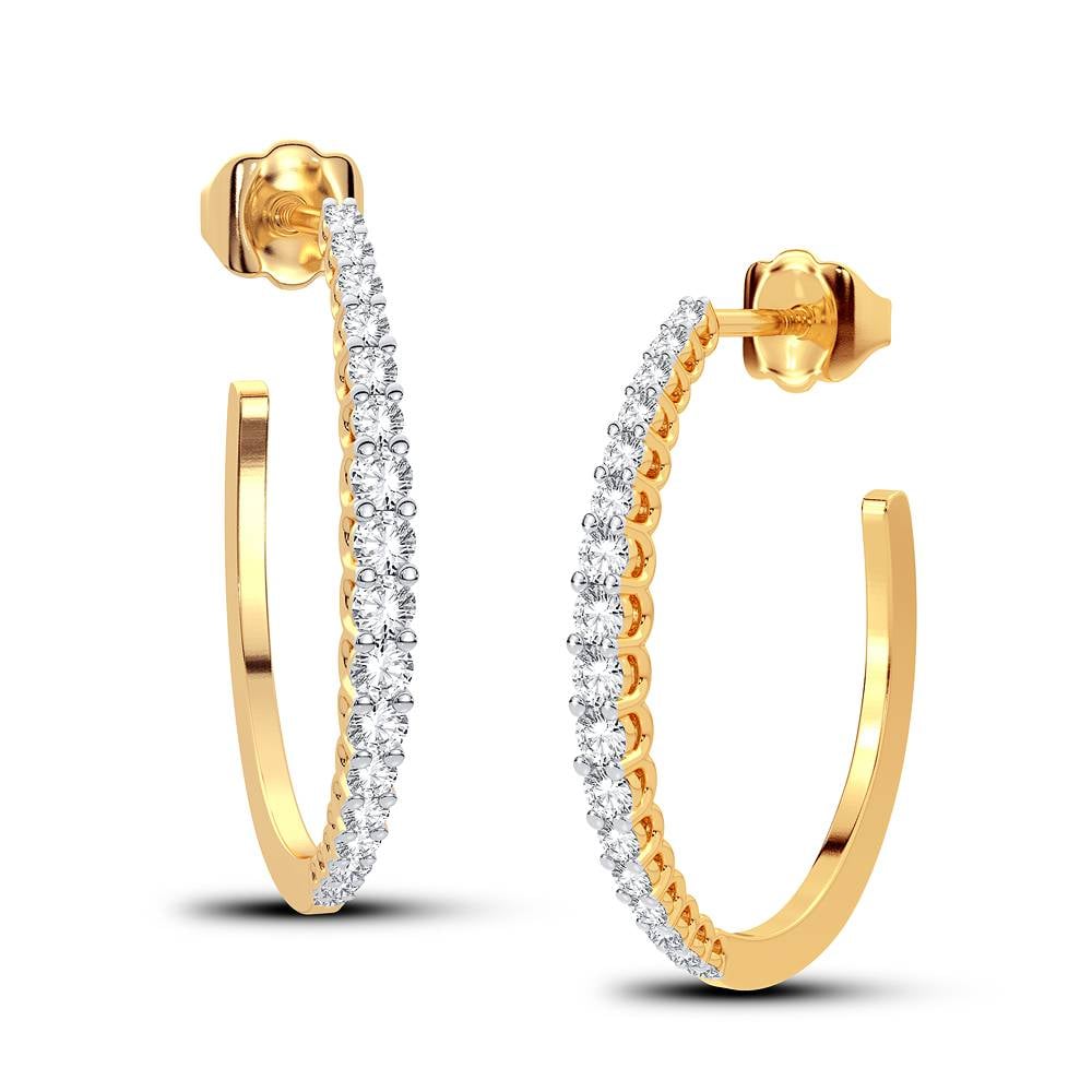 0.33 ct Diamond Earrings in 14K Gold