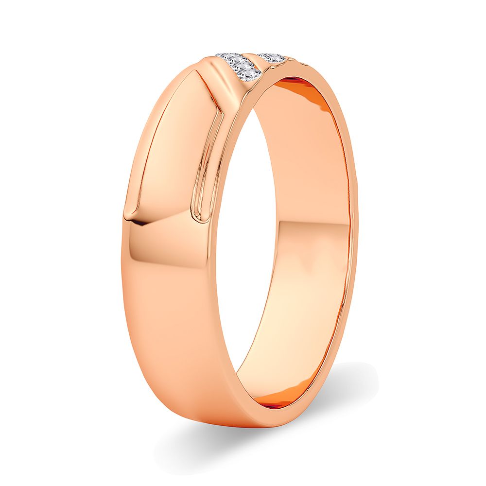 0.10 ct Men's Diamond Band in 14K Gold