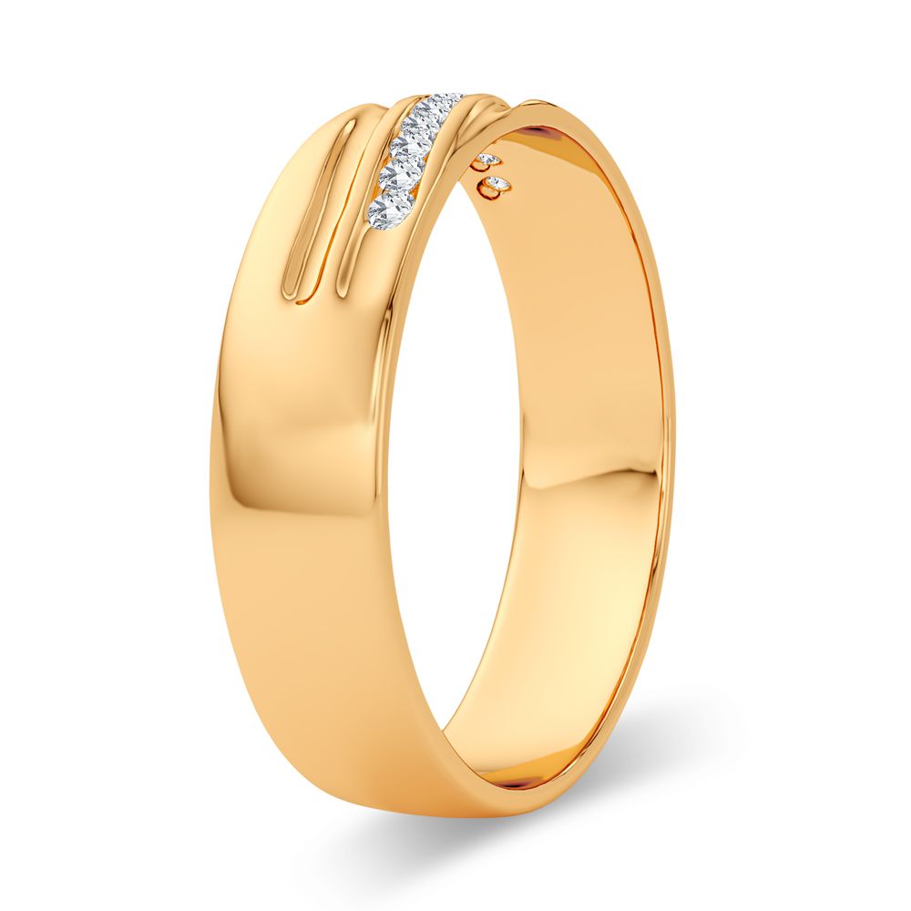 0.11 ct Men's Diamond Band in 14K Gold