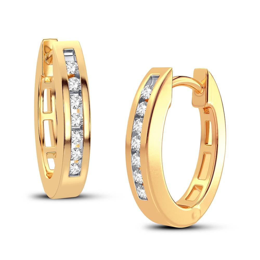 0.15 ct Diamond Earrings in 14K Gold