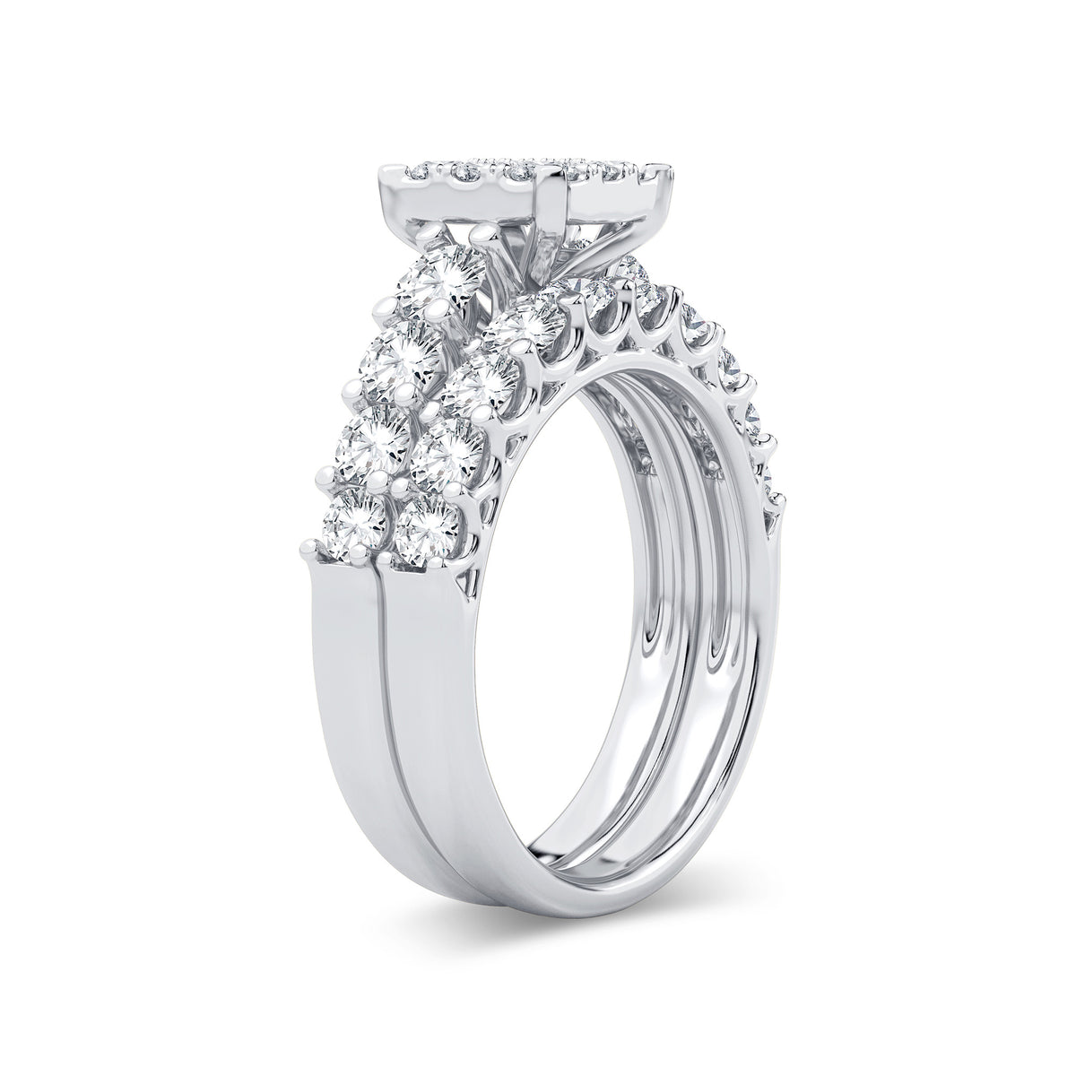 2.00 ct Diamond Bridal Ring in 14K Gold