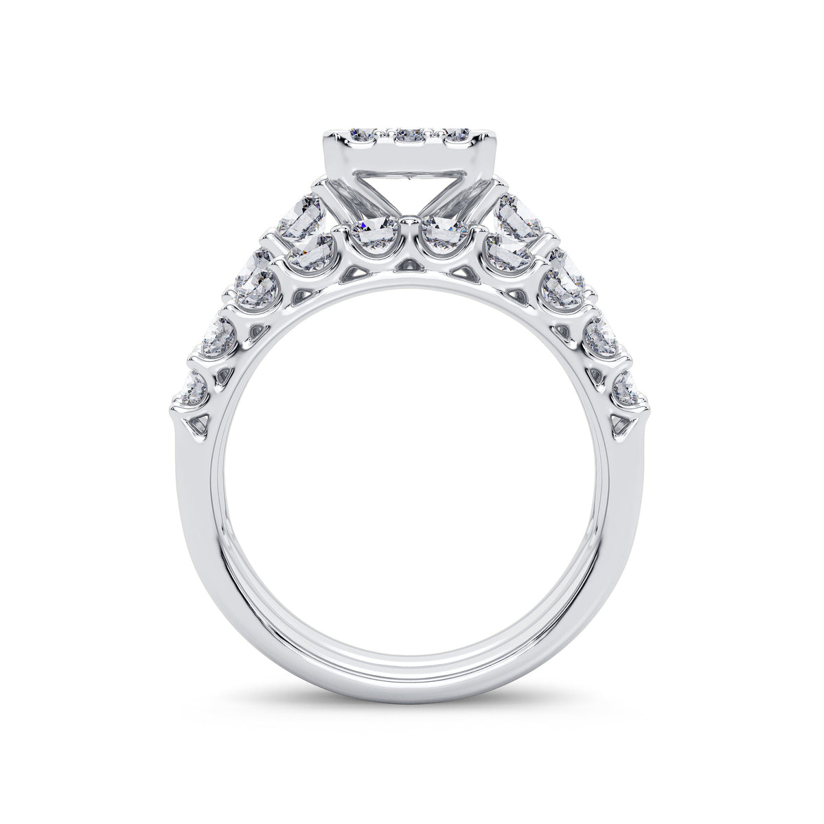 2.00 ct Diamond Bridal Ring in 14K Gold