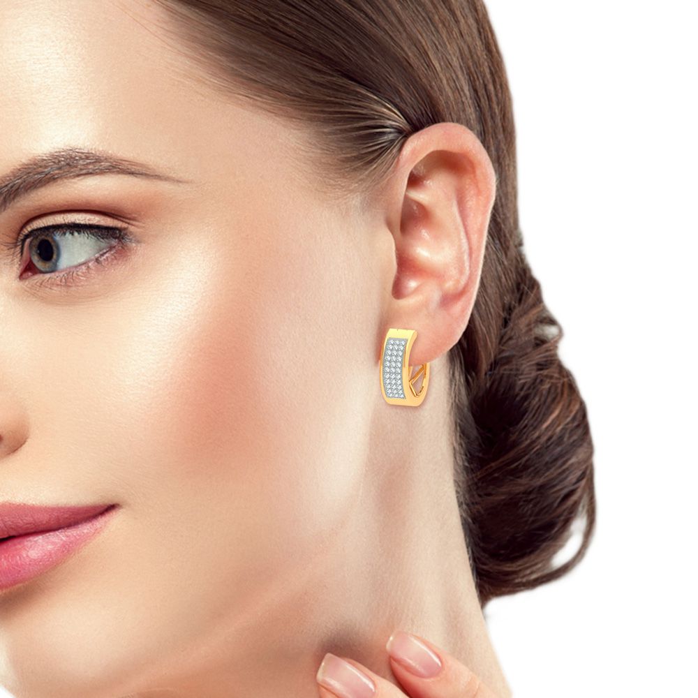 0.15 ct Diamond Earrings in 14K Gold